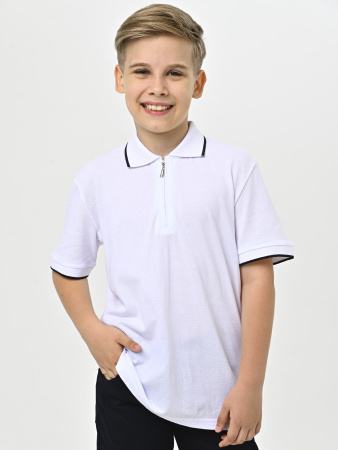 4043 Поло к.р. д/м (белый 140)