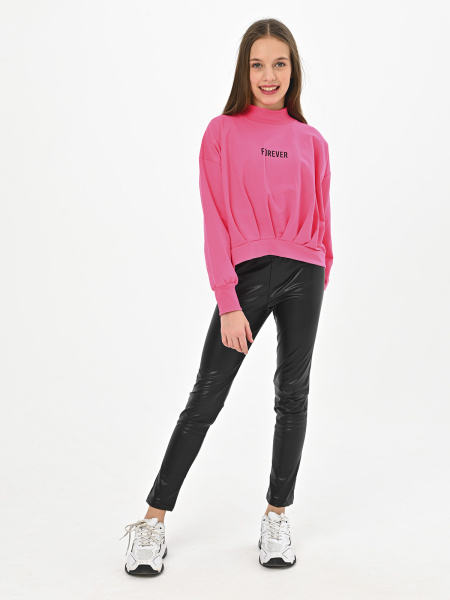 9124 Лосины утепл. д/д (черный весь размерный ряд)