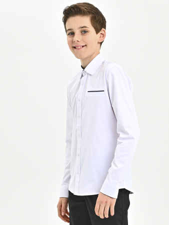 4859 Рубашка дл.р. д/м (белый весь размерный ряд)
