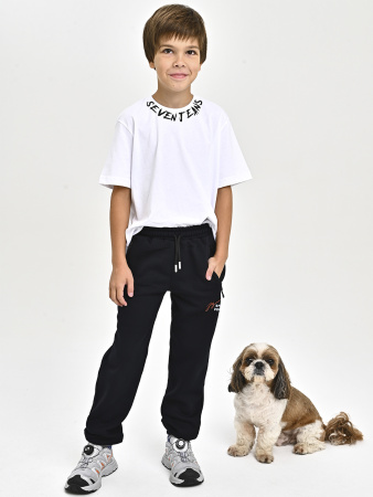 4338-B Брюки спорт утепл. д/м (темно-синий весь размерный ряд)