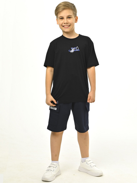 3181 Футболка д/м (черный весь размерный ряд)