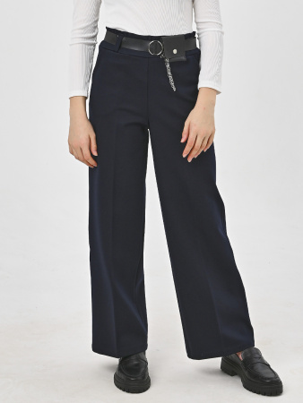 210K Брюки палаццо д/д (темно-синий весь размерный ряд)