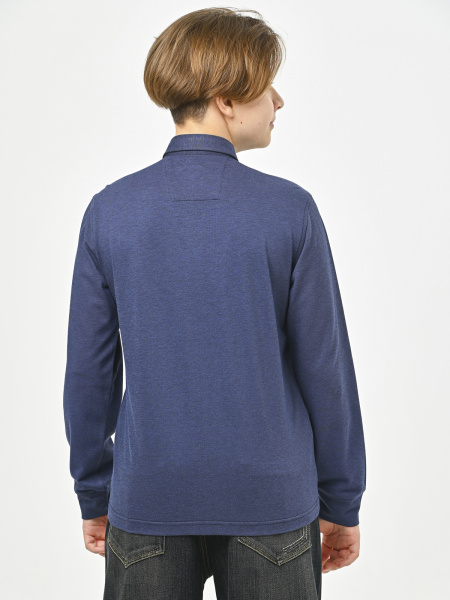 4967 Рубашка трик.(батал) дл.р. д/м (синий весь размерный ряд)