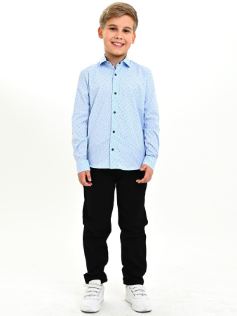 4069 Рубашка дл.р. д/м (голубой весь размерный ряд)