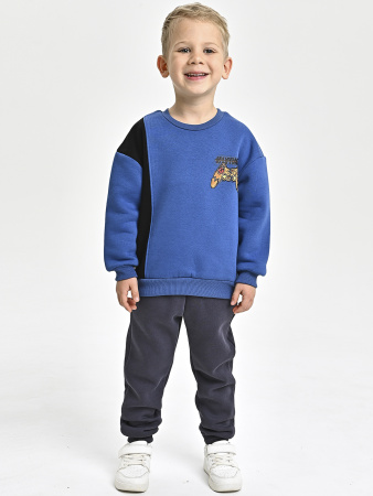 225550 Толстовка утепл. д/м (синий весь размерный ряд)