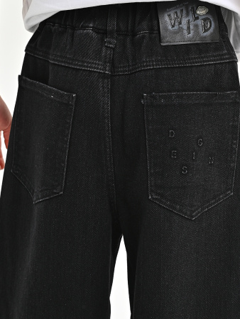 B2531-Ch Джинсы утепленные д/м (черный весь размерный ряд)