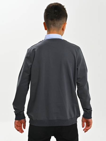 2469 Джемпер/обманка д/м (серый весь размерный ряд)