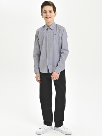 4969 Рубашка дл.р. д/м (темно-серый весь размерный ряд)