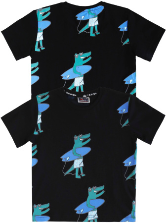 3078 Футболка д/м (черный весь размерный ряд)