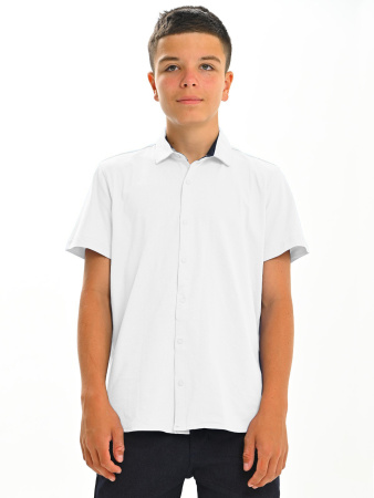 2742 Рубашка трик. к.р. (белый весь размерный ряд)