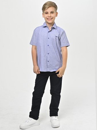 4136 Рубашка к.р. д/м (батал) (серый весь размерный ряд)