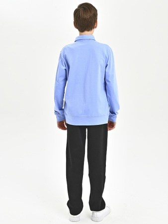 4393 Поло д/м дл.р. (голубой весь размерный ряд)