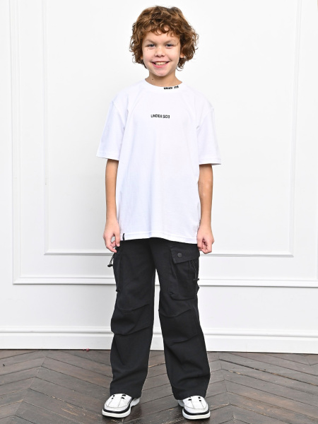 24205KG Брюки карго уни. (черный весь размерный ряд)