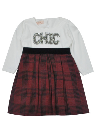 2309 Платье д/д (крем/бордо размер 110)