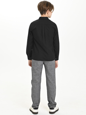 4972 Рубашка дл.р. д/м (батал) (черный весь размерный ряд)