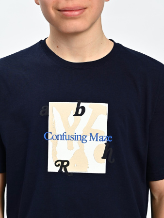 2166 Футболка д/м (темно-синий весь размерный ряд)