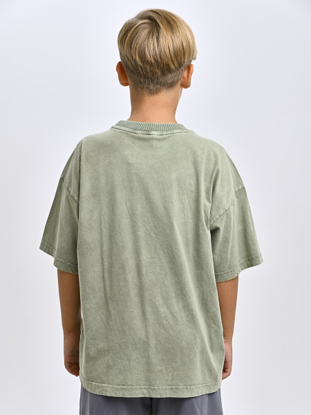 5339 Футболка оверсайз д/м (хаки весь размерный ряд)