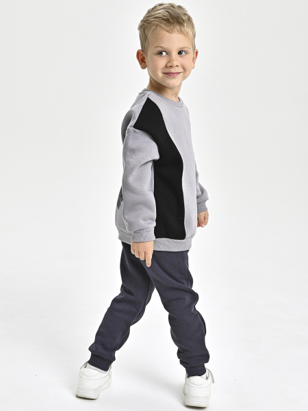 225550 Толстовка утепл. д/м (серый весь размерный ряд)