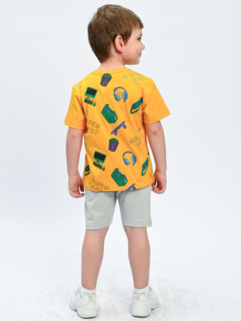 2079/1 Футболка д/м (оранжевый весь размерный ряд)