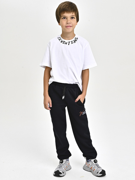 4338-B Брюки спорт утепл. д/м (темно-синий весь размерный ряд)