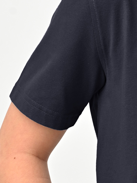 4806 Рубашка трик.(батал) к.р. д/м (темно-синий весь размерный ряд)