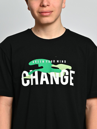 2071 Футболка д/м (черный весь размерный ряд)