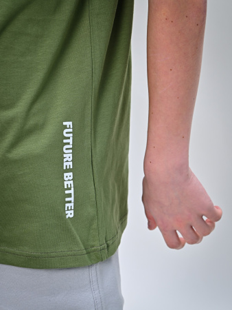 2046 Футболка д/м (хаки весь размерный ряд)