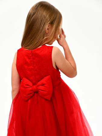 857 Платье д/д (красный весь размерный ряд)