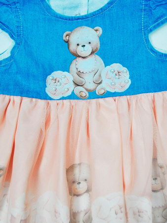 2974 Платье д/д (персиковый весь размерный ряд)