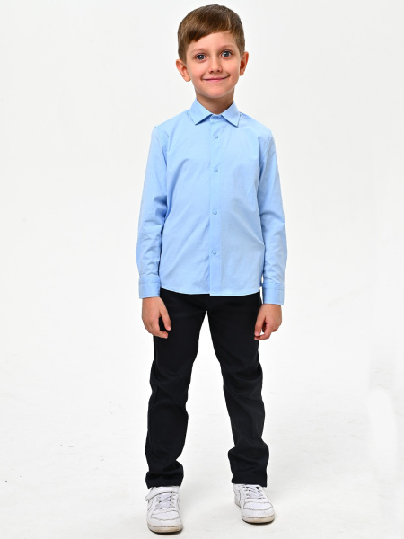 2583 Рубашка дл.р. д/м (голубой весь размерный ряд)