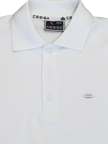 4225 Поло д/м дл.р. (белый весь размерный ряд)