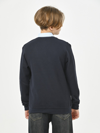 5002 Джемпер/обманка д/м (темно-синий,голубой весь размерный ряд)