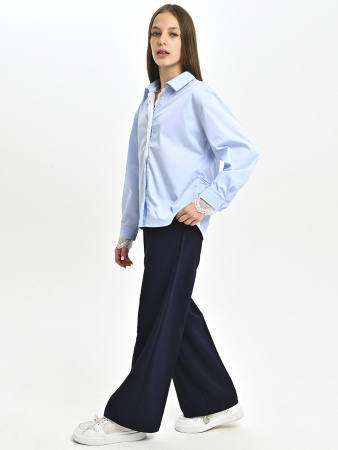 3024-Ch Блузка д/д (голубой 170)