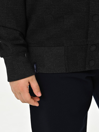 4323 Жакет д/м клетка (черный,серый весь размерный ряд)