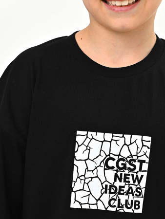 3014 Футболка д/м (черный весь размерный ряд)