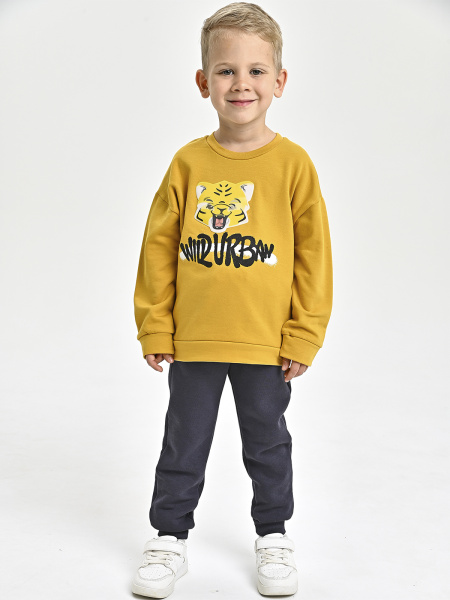 224425 Толстовка утепл. д/м (горчица весь размерный ряд)