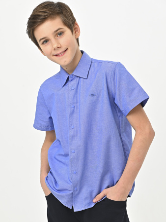 4913 Рубашка (батал) к.р. д/м (ярко-голубой весь размерный ряд)