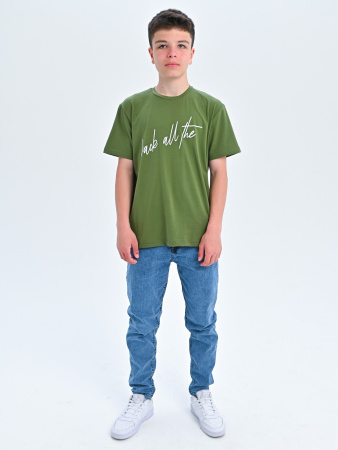 2295 Футболка д/м (хаки весь размерный ряд)