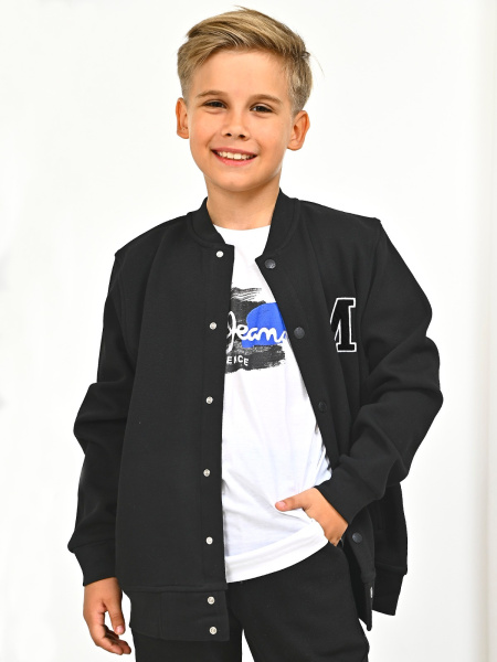 2831 Жакет утепл. д/м (черный размер 116)