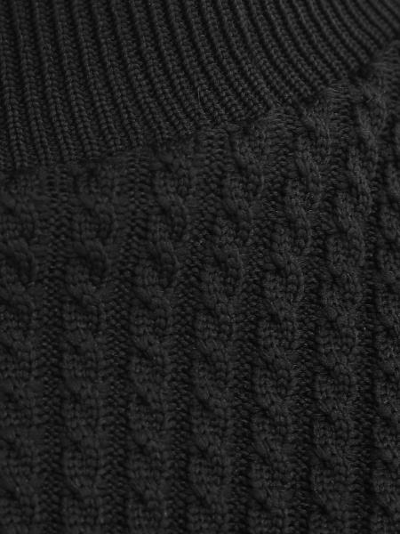 0809 Джемпер д/д (черный 140)