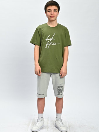 2184 Футболка д/м (хаки весь размерный ряд)