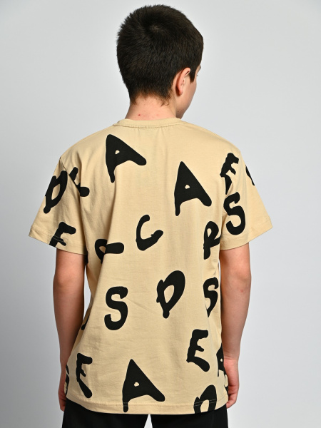 2157 Футболка д/м  (бежевый весь размерный ряд)