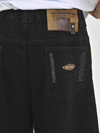 24618-Ch Джинсы д/м (черный весь размерный ряд)