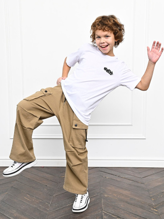 3018 Футболка д/м (белый весь размерный ряд)