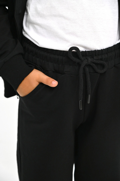 2723 Костюм спорт д/м (черный весь размерный ряд)