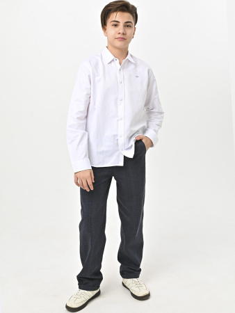 4601 Рубашка (батал) дл.р. д/м (белый весь размерный ряд)