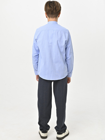 4776 Рубашка (батал) дл.р. д/м (ярко-голубой весь размерный ряд)