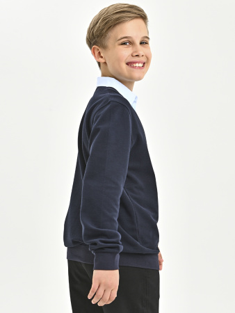 5005 Джемпер/обманка д/м (темно-синий,голубой 134)