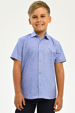 2658 Рубашка к.р. д/м (ярко-голубой весь размерный ряд)