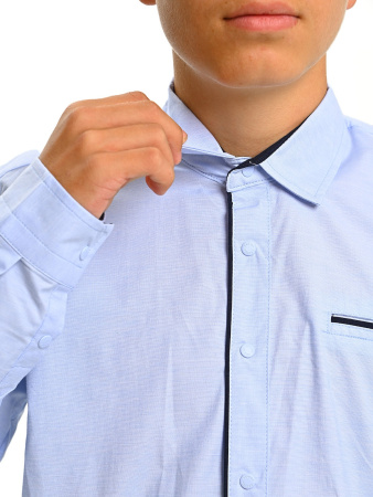 2668 Рубашка дл.р. д/м (светло-голубой весь размерный ряд)